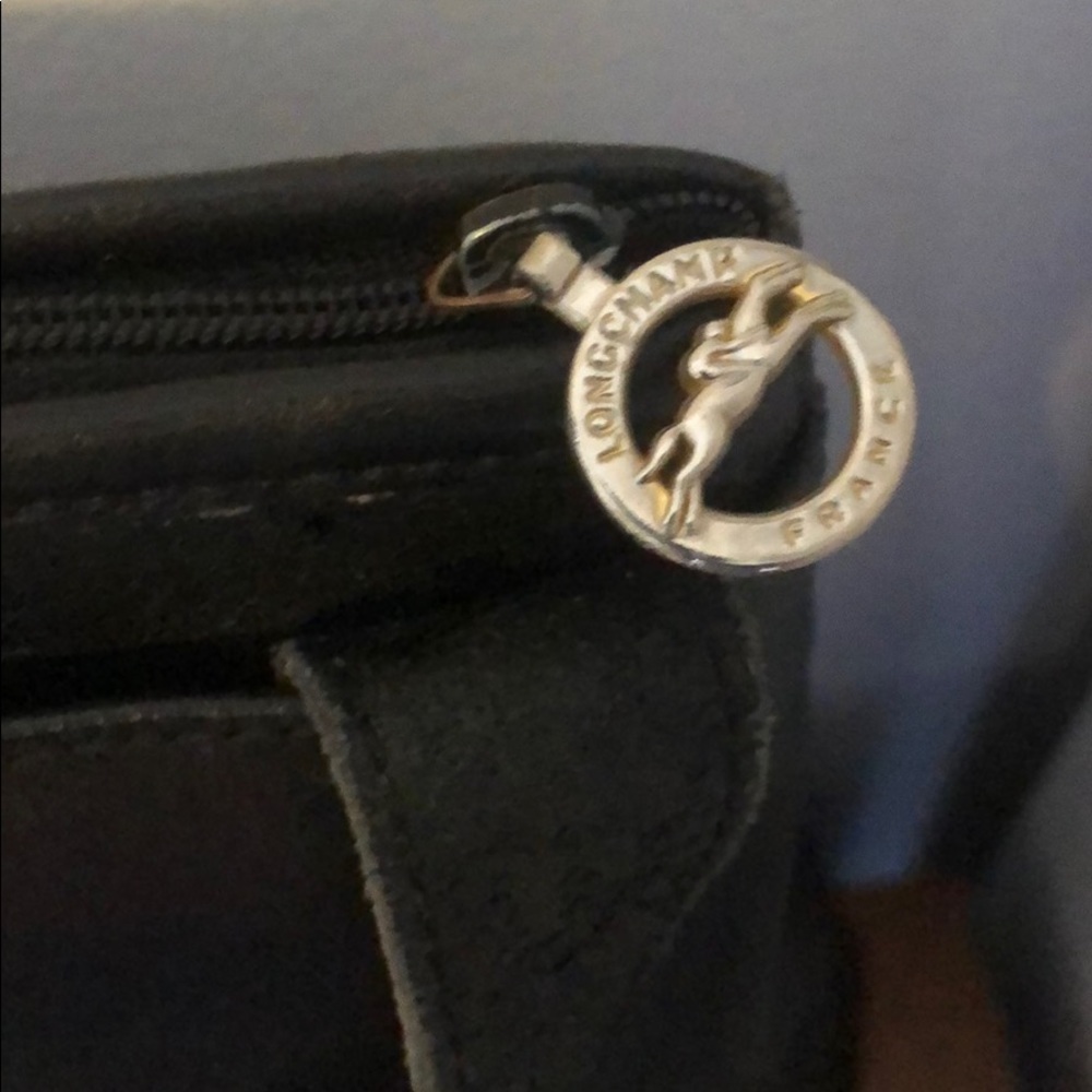 Black Longchamp 90’s Vintage Leather Bag - Picture 7 of 8